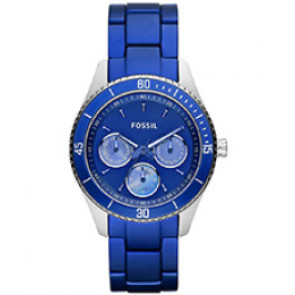 Watch strap Fossil ES3035 Stainless steel Blue 18mm